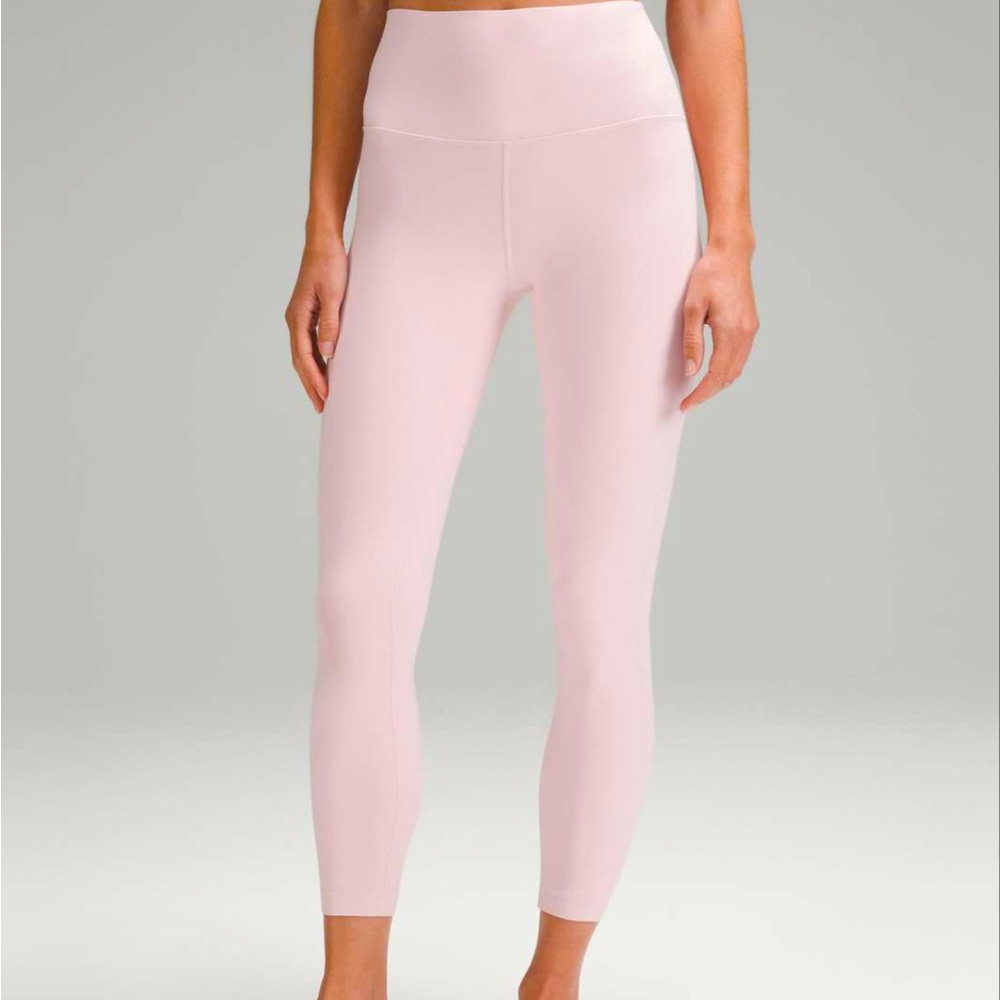 Lululemon Align Leggings; Size 4, Flush Pink, 25”